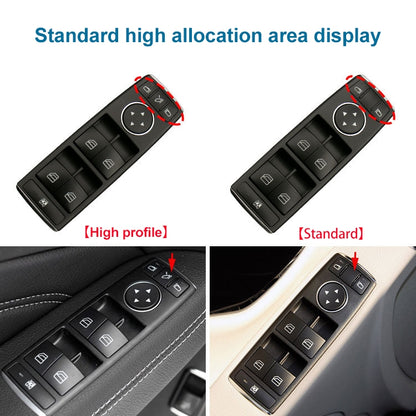 Car Window Glass Lift Switch for Mercedes-Benz W166, Left Driving High Configuration Version, High Configuration