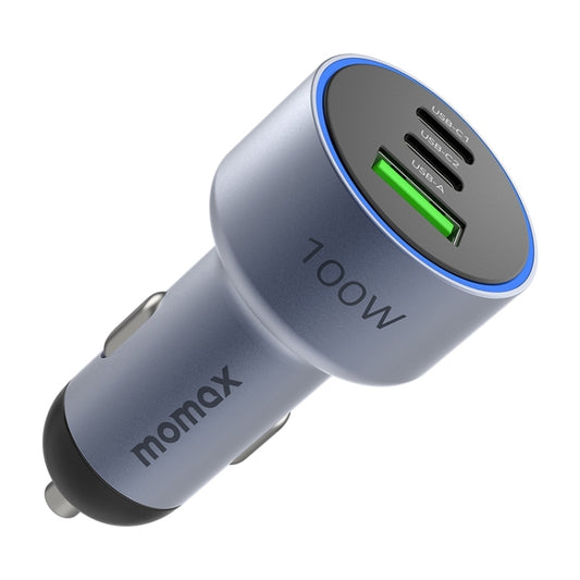 Chargeur de voiture trois ports MOMAX UC17E 100W USB-C / Type-C x 2 + USB, 100W