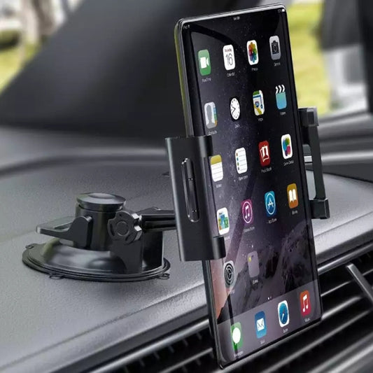 Support de tablette pour tableau de bord de voiture, ventouse en PU, support de pare-brise + plateau, ventouse en PU + plateau