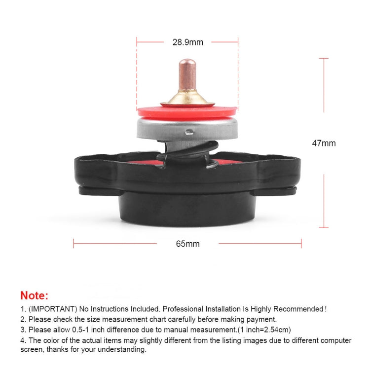 1.8bar Motorcycle Radiator Cap with Temperature Gauge, 1.8bar