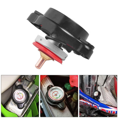 1.8bar Motorcycle Radiator Cap with Temperature Gauge, 1.8bar