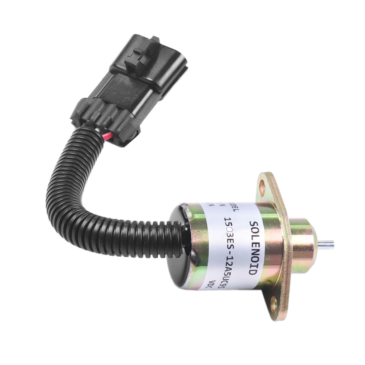 Excavator Fuel Shutdown Shut Off Solenoid Valve for Kubota V1505 R90 1503ES-12A5UC9S, For Kubota V1505
