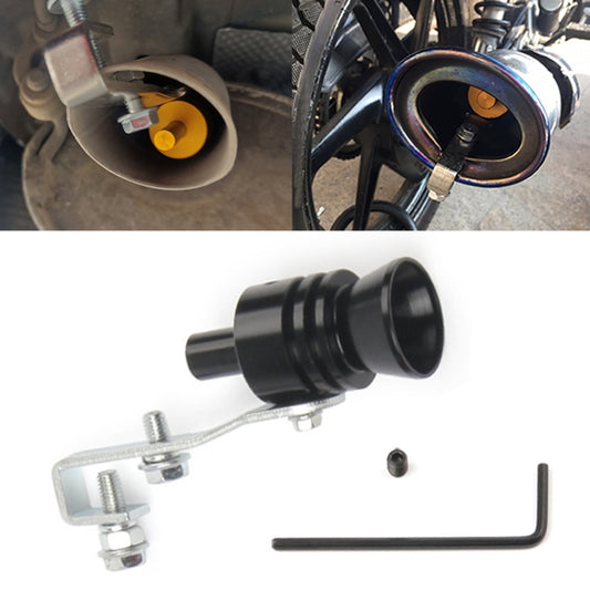Universal Aluminum Turbo Sound Exhaust Muffler Pipe Whistle Car / Motorcycle Simulator Whistler, Size: L, Outside Diameter: 30mm, Size: L (Black), Size: L (Gold), Size: L (Blue), Size: L (Red), Size: L (Silver)