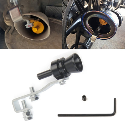 Universal Aluminum Turbo Sound Exhaust Muffler Pipe Whistle Car / Motorcycle Simulator Whistler, Size: M, Outside Diameter: 23mm, Size: M (Black)