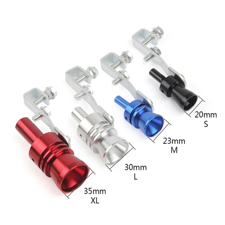 Sifflet simulateur de turbo universel en aluminium pour tuyau d'échappement, pour voiture / moto, taille : M, diamètre extérieur : 23mm, taille : M (Rouge), taille : M (Margenté), taille : M (Noir), taille : M (Doré), taille : M (Bleu)