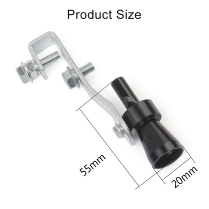 Universal Aluminum Turbo Sound Exhaust Muffler Pipe Whistle Car / Motorcycle Simulator Whistler, Size: S, Outside Diameter: 20mm, Size: S (Black), Size: S (Gold), Size: S (Blue), Size: S (Red), Size: S (Silver)