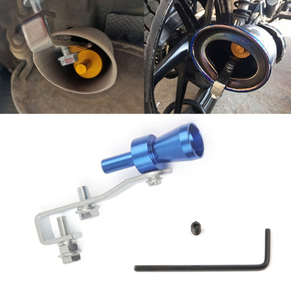 Universal Aluminum Turbo Sound Exhaust Muffler Pipe Whistle Car / Motorcycle Simulator Whistler, Size: S, Outside Diameter: 20mm, Size: S (Black), Size: S (Gold), Size: S (Blue), Size: S (Red), Size: S (Silver)