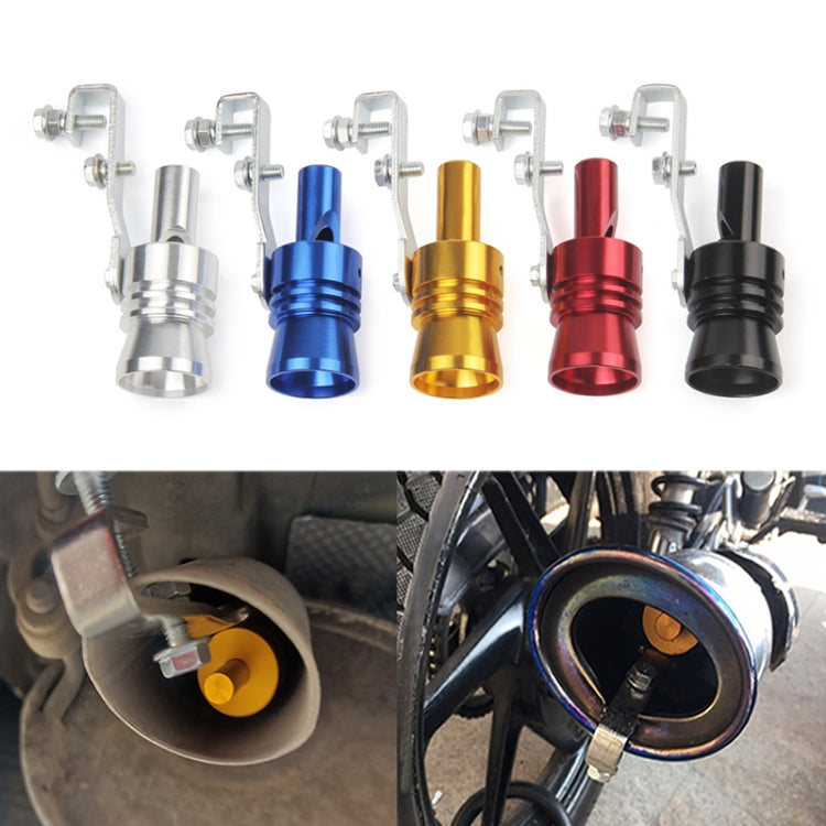Universal Aluminum Turbo Sound Exhaust Muffler Pipe Whistle Car / Motorcycle Simulator Whistler, Size: XL, Outside Diameter: 35mm, Size: XL (Blue), Size: XL (Red), Size: XL (Silver)