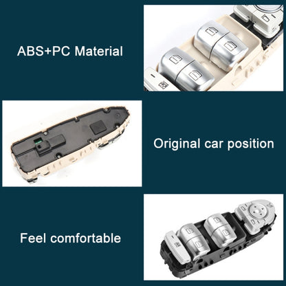 Car Auto Electronic Window Master Control Switch Button for Mercedes-Benz C Class W205 2015-2021, For Mercedes-Benz C Class (Black), For Mercedes-Benz C Class (Beige), For Mercedes-Benz C Class (Brown)