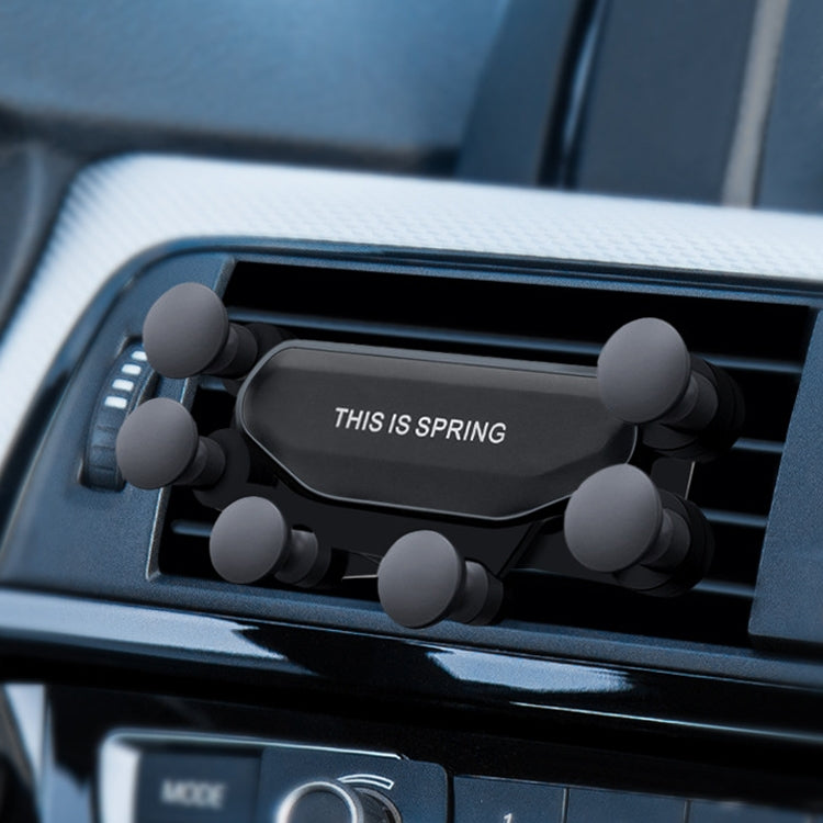Car Air Outlet Six-claw Gravity Mobile Phone Holder Bracket, Six-claw Phone Holder(Red), Six-claw Phone Holder(Silver), Six-claw Phone Holder(Black)