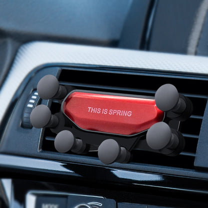 Car Air Outlet Six-claw Gravity Mobile Phone Holder Bracket, Six-claw Phone Holder(Red), Six-claw Phone Holder(Silver), Six-claw Phone Holder(Black)
