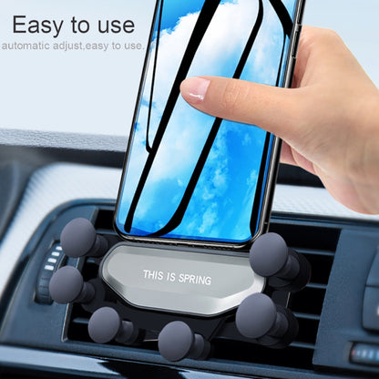 Car Air Outlet Six-claw Gravity Mobile Phone Holder Bracket, Six-claw Phone Holder(Red), Six-claw Phone Holder(Silver), Six-claw Phone Holder(Black)
