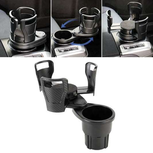 Multi-functional Car Auto Universal Carbon Fiber Texture Cup Holder Drink Holder, Carbon Fiber Texture