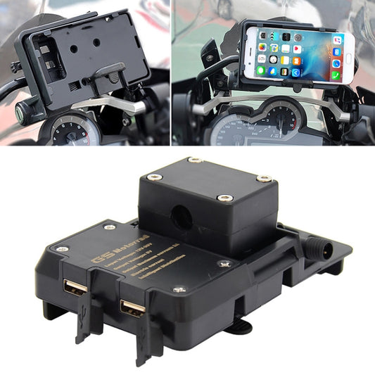 Support de téléphone portable moto avec chargeur USB, support de chargeur USB