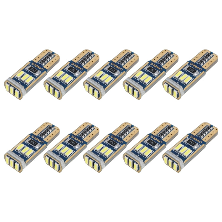 10 PCS T10 DC12V / 1.7W / 6000K / 110LM 9LEDs SMD-4014 Car Clearance Light, with Decoder, 10pcs DC12V / 1.7W / 6000K / 110LM
