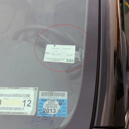 10 PCS Car Plastic Mounted Bill Clip Holder Parking Timing Car Ticket Holder, Plastic Mounted  Clip
