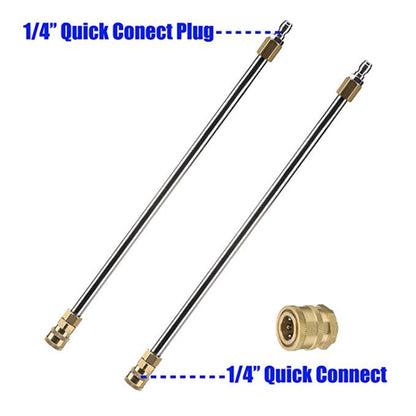 Car Body Chassis Car High Pressure Washing Machine Car Bottom Water Washing Machine 4 Nozzle Cleaner Set, Extension Rod Length: 34cm, with Extension Rod