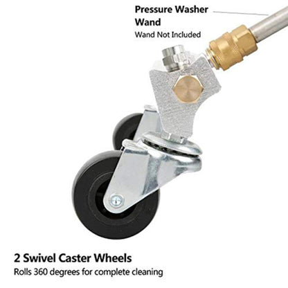 Car Body Chassis Car High Pressure Washing Machine Car Bottom Water Washing Machine 4 Nozzle Cleaner Set, Extension Rod Length: 34cm, with Extension Rod