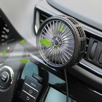 F203B Portable Car Air Outlet Sucker Electric Cooling Fan with Aromatherapy, F203B
