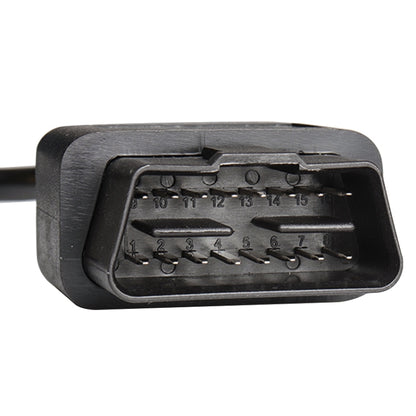 Câble OBD mâle 16 broches, câble d'extension OBD 2 pour scanner de diagnostic automobile, longueur du câble : 30 cm, 30 cm