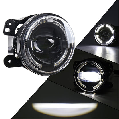 2 PCS 4 inch Car LED Angel Eyes Spotlight Modified Fog Lights for Jeep Wrangler / Dodge / Chrysler PT Cruiser, For Jeep / Dodge