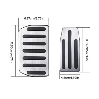 2 in 1 Car Non-Slip Pedals Foot Brake Pad Cover Set for Tesla Model S / X