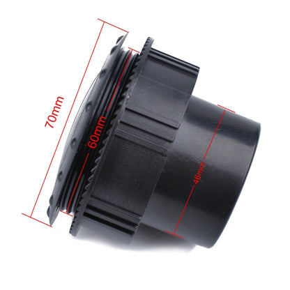 Universal 60mm Round AC Air Outlet Vent for RV Bus Boat Yacht Auto Air Conditioner Vent Replacement Parts Car Accessories, B Style (Black)