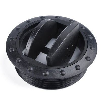 Universal 60mm Round AC Air Outlet Vent for RV Bus Boat Yacht Auto Air Conditioner Vent Replacement Parts Car Accessories, B Style (Black)