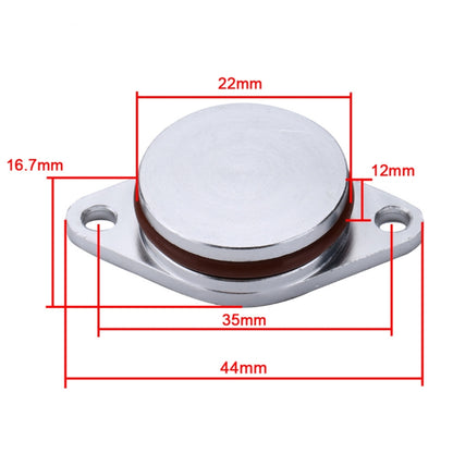 4x22mm Car Swirl Flap Air Intake Aluminum Gasket Remove Repair Kit, 22mm(Black), 22mm(Silver)