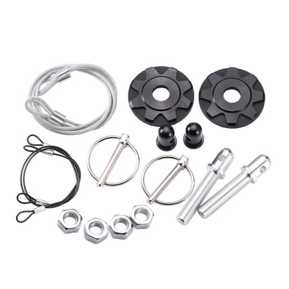 XH-6041 Car Universal Modified Aluminum Alloy Engine Hood Lock Cover, XH-6041(Black), XH-6041(Blue), XH-6041(Red)