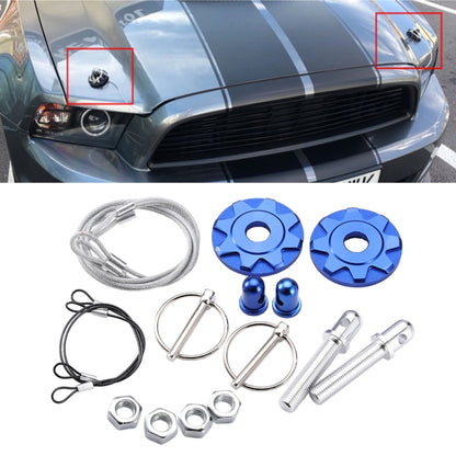 XH-6041 Car Universal Modified Aluminum Alloy Engine Hood Lock Cover, XH-6041(Black), XH-6041(Blue), XH-6041(Red), XH-6041(Silver)
