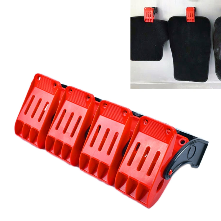 Pince de nettoyage multifonctionnelle murale pour tapis de voiture, crochet de fixation murale