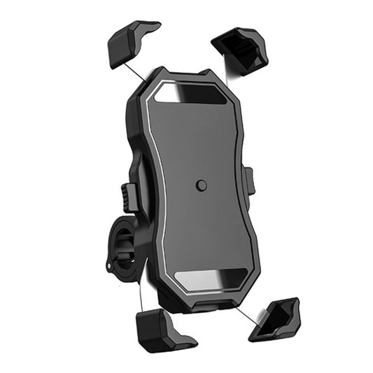 Support de fixation semi-automatique à contraction pour téléphone de moto/vélo, Support de téléphone