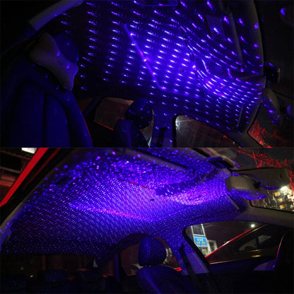 5V 0.1W IPX4 Car Rotating Star Lights Starry Sky Atmosphere Lamp, C-206 (Blue Light), C-206 (Red Light)