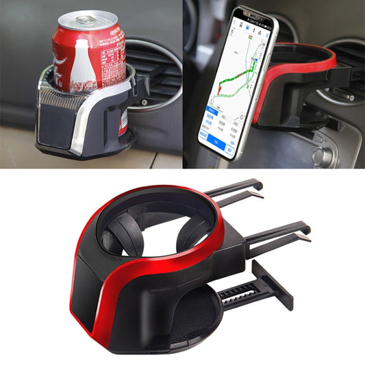 2 in 1 Car Air Outlet Magnetic Mount Beverage Cup Stand Phone Holder, 2 in 1 Phone Holder(Red), 2 in 1 Phone Holder