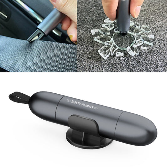 2 in 1 Car Multifunctional Safety Rescue Hammer Life Saving Escape Emergency Hammer Seat Belt Cutter Window Glass Breaker