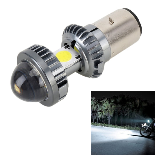Phare de moto LED BA20D DC9-18V / 4,7W (H)2,2W(L) / 6000K / 500LM avec perles de lampe COB, BA20D