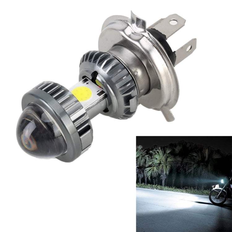 H4 DC9-18V / 4.7W (H)2.2W(L) / 6000K / 500LM Phare LED de moto avec puces COB, H4