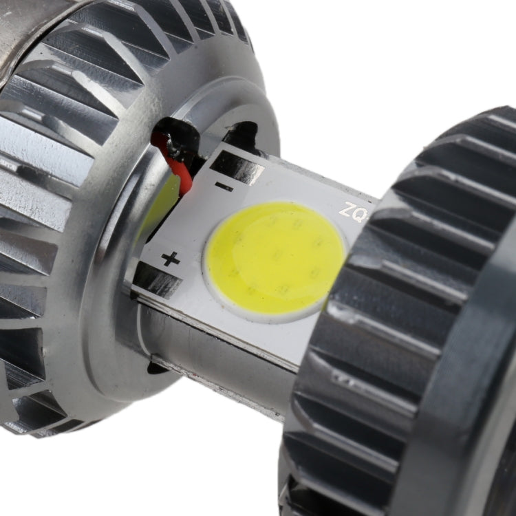 H4 DC9-18V / 4.7W (H)2.2W(L) / 6000K / 500LM Phare LED de moto avec puces COB, H4