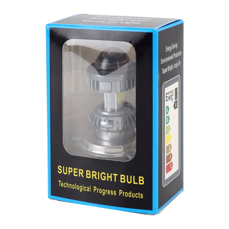 H4 DC9-18V / 4.7W (H)2.2W(L) / 6000K / 500LM Phare LED de moto avec puces COB, H4