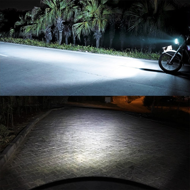 H4 DC9-18V / 4.7W (H)2.2W(L) / 6000K / 500LM Phare LED de moto avec puces COB, H4