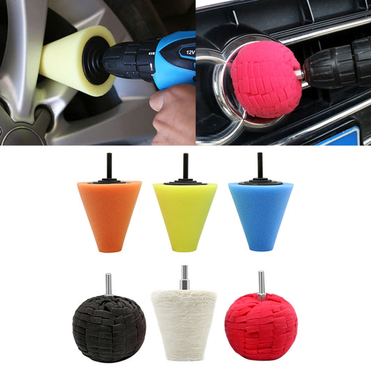 Kit de 6 éponges de polissage de roue 3 pouces pour voiture, 6 en 1
