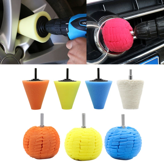 Kit de 7 disques de polissage 3 pouces pour voiture, jantes et pneus, 7 en 1