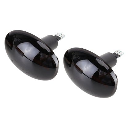 2 PCS DC12V / 3W Car LED Dynamic Blinker Side Lights Flowing Water Turn Signal Light for BMW Mini Cooper, Amber Light, For BMW Mini Cooper (Black), For BMW Mini Cooper