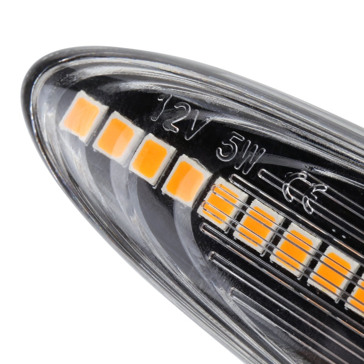 2 PCS DC12V / 5W Car LED Dynamic Blinker Side Lights Flowing Water Turn Signal Light for Lexus, Amber Light, For Lexus, For Lexus (Black)