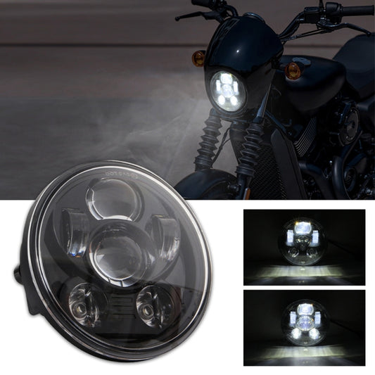 EagleVision DC9-30V 35W 6000K 4000LM Phare de moto rond 5,75 pouces à 6 LED pour Harley-Davidson, 5,75 pouces 6 LED