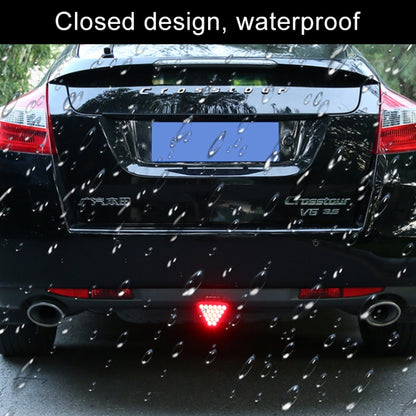 DC12V 1W Car Triangle Highlight Brake Lights Reversing Light with 20LEDs SMD-3528, Triangle (Black), Triangle (Red), Triangle (Transparent)