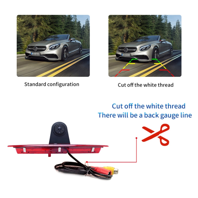 PZ466 Car Waterproof 170 Degree Brake Light View Camera for Ford Transit 2014-2015, PZ466