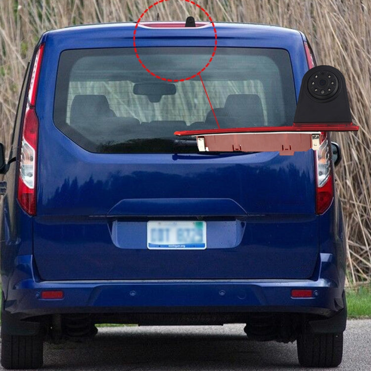 PZ477 Car Waterproof 170 Degree Brake Light View Camera + 7 inch Rearview Monitor for Ford Transit Custom, PZ477 + 7 inch Rearview Monitor
