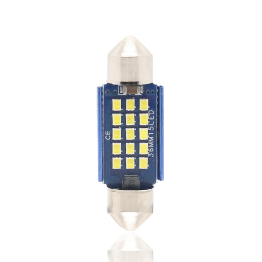 2pcs 36mm DC12-24V / 1W / 6000K / 60LM 15LEDs SMD Car Reading Lamp Dome Light, 36mm